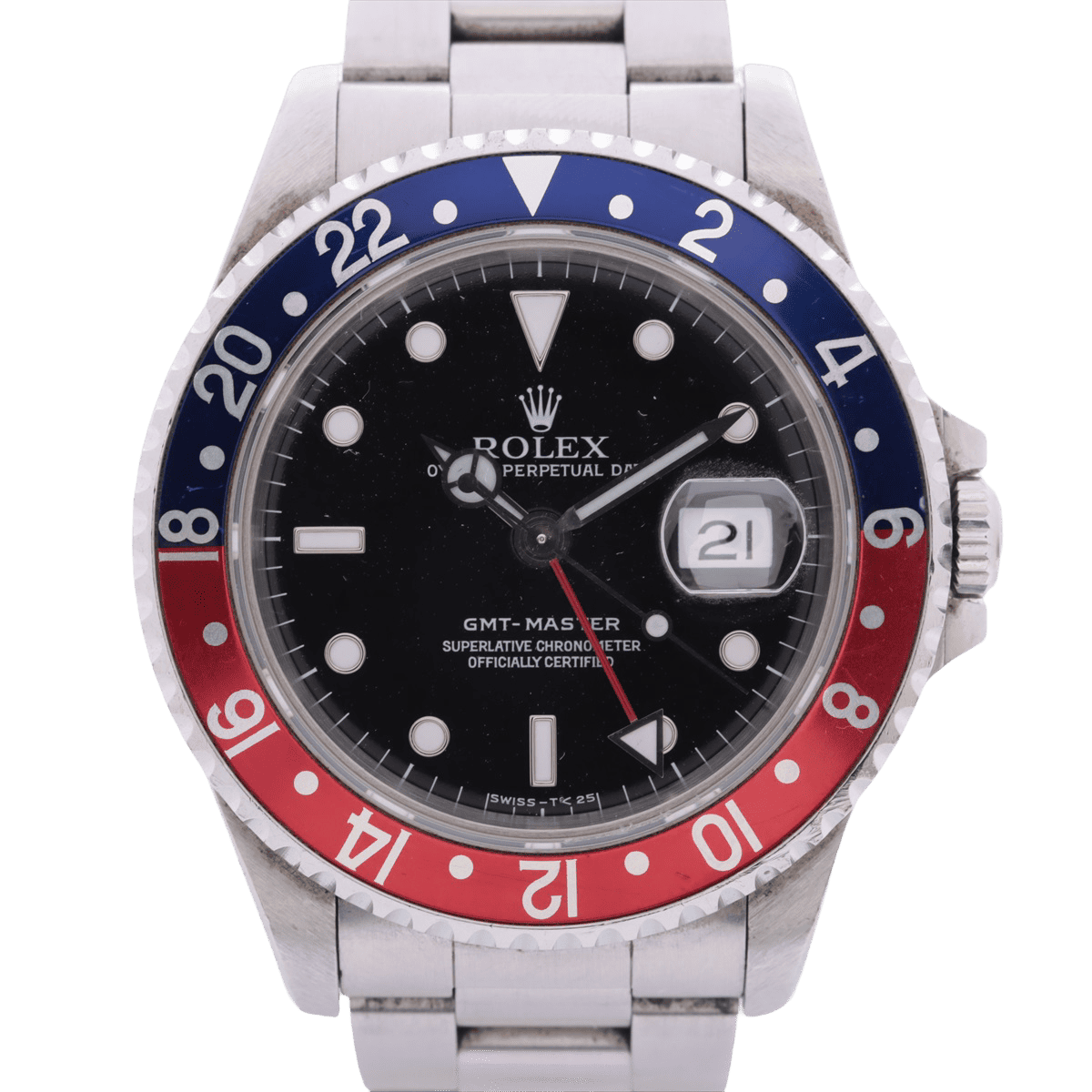 Rolex GMT Master Black Dial 16700 SS AT