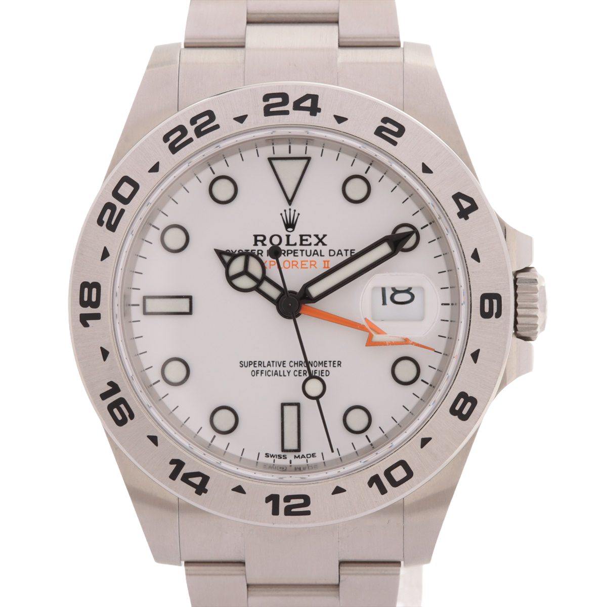 Rolex Explorer IIⅡ white dial 216570 SS AT